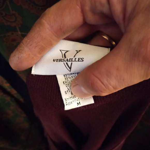 Versailles Grommet Bell-Sleeve Long Sleeve Top Blouse Shirt Size M - Picture 8 of 10